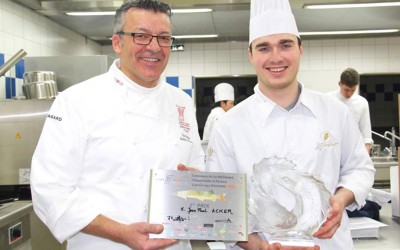 Jean-Paul Acker, second de cuisine à la Cheneaudière, champion de la Meilleure Choucroute d’Alsace aux Poissons