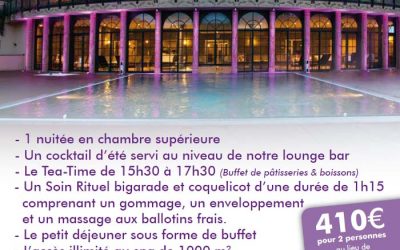 Profitez des beaux jours à l’Hôtel & Spa « Les Violettes »
